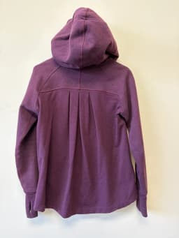 Lululemon Pleat To Street Full Zip Hoodie Heathered Bordeaux Drama Burgundy Size 6 photo 3