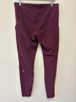 Lululemon Speed Up Tight Red Size 12 Full-On Luxtreme Running Leggings Pockets photo 3