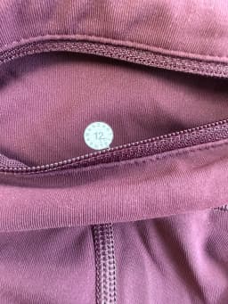 Lululemon Speed Up Tight Red Size 12 Full-On Luxtreme Running Leggings Pockets photo 4