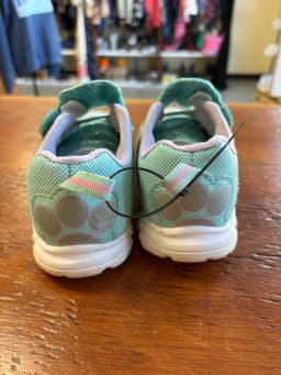 Paw Patrol Skye and Liberty Toddler Girls Athletic Sneakers Mint Green Pink Size 9 photo 4